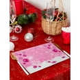 thumbnail image 6 of Merry Christmas Placemats Set of 4,Cotton Linen Table Mats Non-Slip Washable Snowflake Pink Xmas Balls Christmas Placemat for Holiday Party Dining Snowflake Kitchen Table Decor, 6 of 6