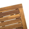 thumbnail image 5 of Afuera Living 3 Piece Outdoor Acacia Wood Conversation Set in Teak and Blue, 5 of 20