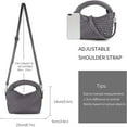 thumbnail image 3 of LHSHID Women Woven Tote Small Crossbody Bag, Weave Quilted Purse Square Shoulder Bag Woven Handbag with Detachable Strap, 3 of 6