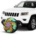 thumbnail image 2 of Kdxio Hippie Style for Tire Cover Wheel Protectors Tyre Covers Weatherproof Wheel Covers Universal Fit for Trailer Rv SUV Truck Camper Travel Trailers 15 inch, 2 of 8
