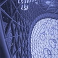 thumbnail image 1 of Ahgly Company Indoor Square Patterned Sky Blue Dress Blue Area Rugs, 7' Square, 1 of 6