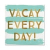 Christian Brands 10-04540-048 Foil Beverage Napkins - Vacay Everyday Pack of 12