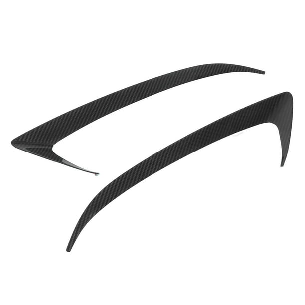 Headlight Eyebrow Trim,2pcs Headlight Eyebrow Real Headlight Eyebrow Sticker Headlamp Eyebrow