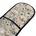 thumbnail image 2 of Dailycode Double Sided Oven Mitt with Loop Heat Resistant Kitchen Long Potholders 7" x 35" Cute Animals Face and Plant, 2 of 6