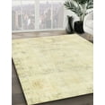 thumbnail image 3 of Ahgly Company Machine Washable Indoor Round Abstract Brown Gold Area Rugs, 7' Round, 3 of 7