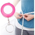 thumbnail image 5 of Soft Tape Measure Mini Colored Keychain Shape Retractable Ruler for Sewing Body Measurement (Rose), 5 of 5