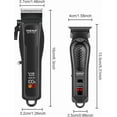 thumbnail image 2 of HIENA Men's Hair Clipper and Trimmer Set, Professional Cordless Hair Clipper, Trimmer, Suitable for Men's Hair Clippers, Home Hair Salon Hair Cutting Tools (Black4), 2 of 10