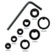 thumbnail image 4 of Juego Collar Broca Tope Perforación Posicionador Ajustable Con Anillo Límite Llave Allen, 4 of 6