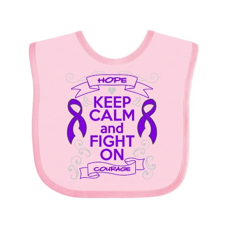 

Inktastic Chiari Malformation Keep Calm Fight On Gift Baby Boy or Baby Girl Bib