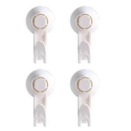 

TFDZ Hooks For Hanging Hangers Vacuum Cup Hook Hookless Suction Cup Bathroom Kitchen Suction Cup Hook 4PCS White