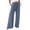 Gray, variant on VBVC Women's Drawstring Wide Leg Pants , Adjustable Hem Casual Palazzo Pants For Women , Ladies' Loose Flowy Beach Trousers with Pockets,Black,S-5XL