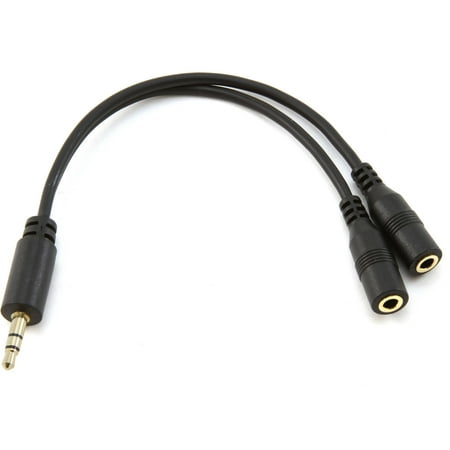 Onn Headphone Splitter, Black