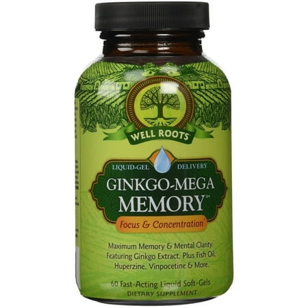 Well Roots Well Roots Ginkgo-Mega Memory, 60 ea