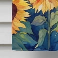thumbnail image 4 of Kansas Sunflowers in Watercolor House Flag 28 in x 40 in, 4 of 5