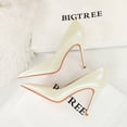 thumbnail image 5 of Zapatos de lujo elegantes de estilo banquete para mujer, tacones finos, boca ultra baja, puntiagudos, altos, para boda, sexys, 5 of 5