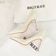 thumbnail image 5 of Zapatos de lujo elegantes de estilo banquete para mujer, tacones finos, boca ultra baja, puntiagudos, altos, para boda, sexys, 5 of 5