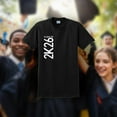 thumbnail image 3 of Graduation Gifts Class of 2026 2K26 Graduation Short Sleeve Unisex T-Shirt Small Black, 3 of 6