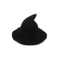 thumbnail image 1 of Faithtur Adult/Kids Hat Creative Spire Design Witch Hat Exquisite Solid Color Funny Halloween Cosplay Hat, 1 of 1