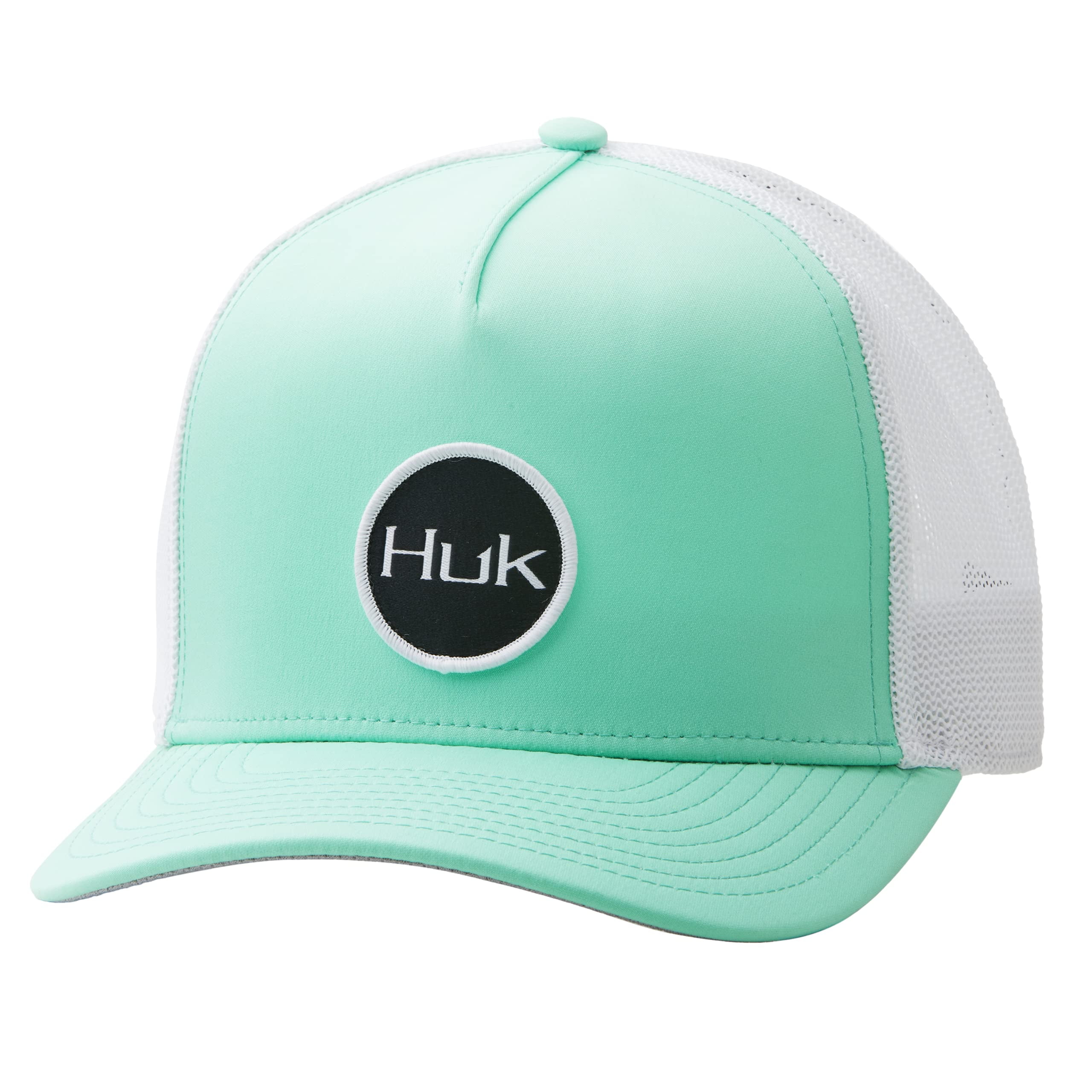 Huk Women's Circle Trucker Hat (Circle - Electric Green, 1