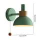thumbnail image 3 of Lámpara de pared LED | Lámpara de hierro para dormitorio, salón, estudio | Iluminación decorativa de bajo consumo, amarillo/rosa/verde/blanco, 16x15 cm | Luminaria montada moderna, 3 of 7