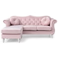 thumbnail image 3 of Homestock Victorian Elegance Sofa Chaise , Pink, 3 of 9