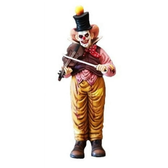 Scary Clown Playing Violin Life Size Statue
