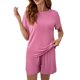 thumbnail image 5 of UVN Conjuntos de Pijama de Verano para Mujer, Conjunto de Ropa de Dormir de Manga Corta, Atuendos Casuales de 2 Piezas para Mujer, Conjuntos para Estar en Casa, 5 of 10