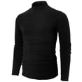 thumbnail image 1 of H2H Men's Casual Slim Fit Basic Tops Knitted Thermal Turtleneck Pullover Sweater (KMTTL0412), 1 of 6