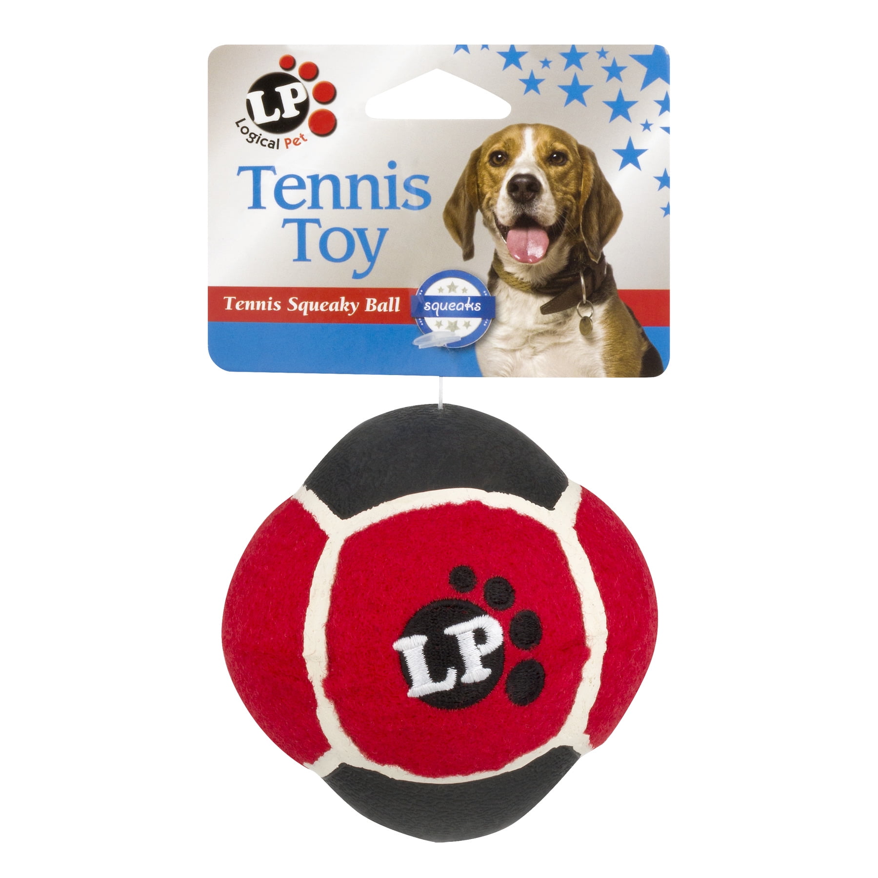 Logical Pet Tennis Squeaky Ball Dog Toy for Outdoor Play
