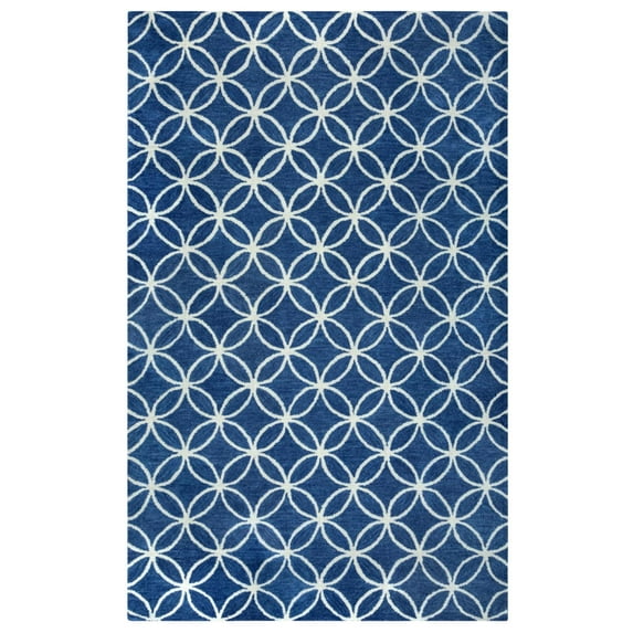 Rizzy Opus OP8120 Blue, Ivory 2'6" x 10' Rug
