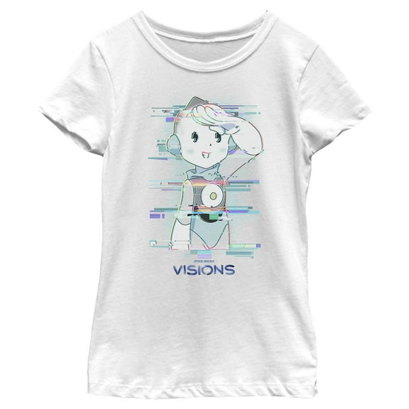 Girl's Star Wars: Visions T0-B1  Graphic Tee White Medium