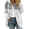 thumbnail image 4 of 50% Off Clear!Winter Long Coats for Women, Fashion Womens Warm Faux Coat Jacket Winter Zipper Long Sleeve Outerwear Gifts Christmas Gift, 4 of 7