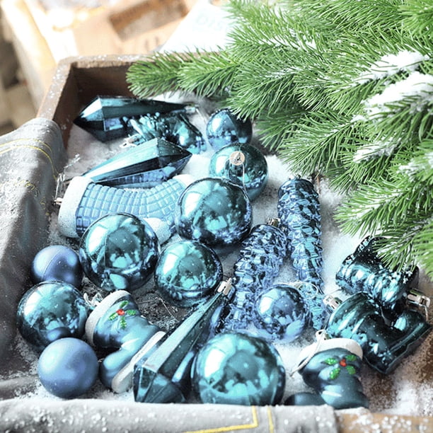 21 Uds bolas de colores colgante adornos navideños bola adorno bola JShteea El nuevo