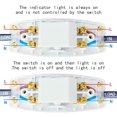 thumbnail image 4 of Interruptor en línea para cable de lámpara XGJUCE, 6A 250V, con luz indicadora, 4 of 7