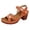 Orange, variante sur HSMQHJWE Sandales d'Été pour Femmes Talon Épais Ajourées Bout Ouvert Chaussures pour Femmes Talon Moyen et Haut Sandales Décontractées à la Mode