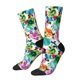 thumbnail image 1 of Fotbe Watercolor Flowers Calcetas Largas con Estampado para Hombre y Mujer – Calcetas de Compresión Transpirables y Elásticas, Viajar y Uso Diario Talla 5-11, 1 of 6