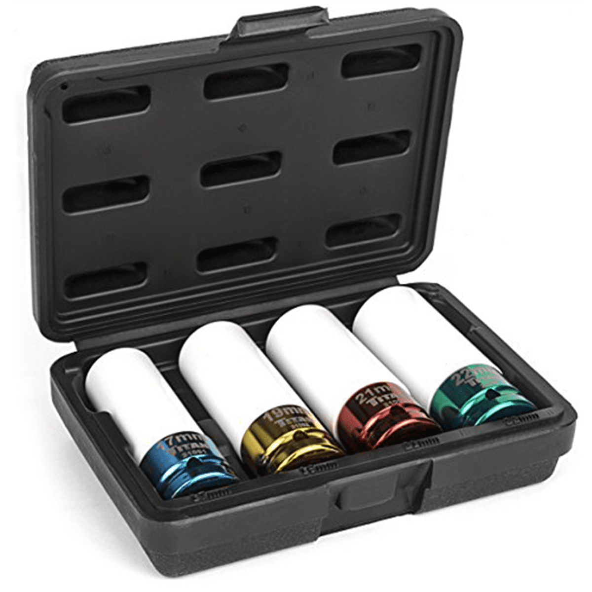 Titan® 4-Piece Non-Marring Socket Wrench & Set, 17/19/21/22mm Finish, 4 Piece