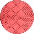 thumbnail image 1 of Ahgly Company Indoor Round Solid Red Modern Area Rugs, 7' Round, 1 of 4