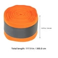 thumbnail image 2 of HINTRMENT Orange Reflective Tape for Clothing 1 Roll Multifunctional Design for Outdoor Activities 300X5X0.1in, 2 of 7