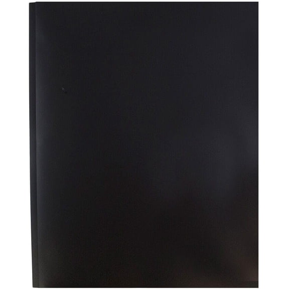 Heavy Duty Plastic Folder With Pockets And Prongs, 2 Pocket Poly Folder With 3 Fasteners, Letter Size, Red, 1 Pack, Balck, Office Supplies for Teens