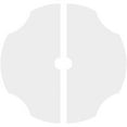 thumbnail image 4 of 20"OD x 2"ID x 7"C x 1"P Percival Architectural Grade PVC Contemporary Ceiling Medallion, Two Piece, 4 of 11