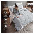 thumbnail image 2 of Set Edredón Matrimonial Xl + Funda De Almohada + Sábanas 7 Pzas Real Textil Gris - Blanco, 2 of 8