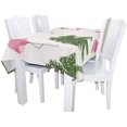 thumbnail image 2 of Coolnut Pink Flamingos And Palms Tablecloth Modern Table Cover for Home Decoration, Spill Proof Cloth Washable for Dinner Picnic, 60"x90", 2 of 6