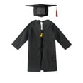 thumbnail image 4 of Yartina Boy Girl Primary School Preschool Graduation Gown + Tassel Cap Costume Dress up Yellow 150, 4 of 5