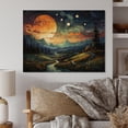 thumbnail image 2 of Designart "Road to Infinity Colorful Northern Lights I" Landscapes Print on Natural Pine Wood, 2 of 5