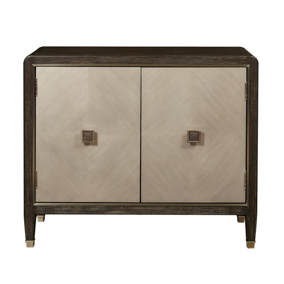Modern Oak & Primavera Two Door Chest