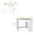 thumbnail image 6 of DeeHome Harper White Spacious Drawer Corner Desk, 6 of 6