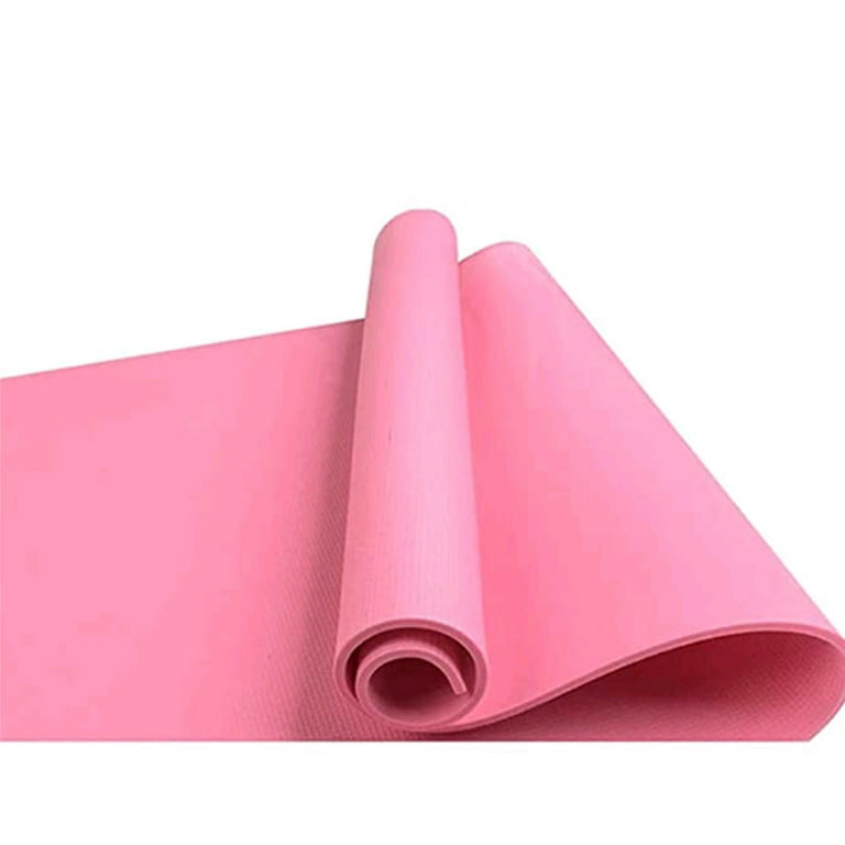 IZhansean Extra Thick Yoga Mat 6mm Non Slip Exercise Pilates Gym Picnic  Camping Straps Pink