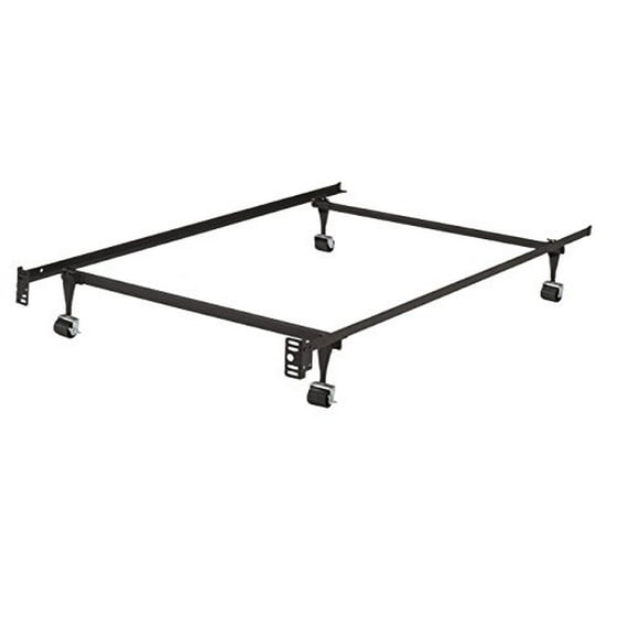 King S Brand Furniture Heavy Duty Metal Twin Size Bed Frame Rug Rollers Locking Wheels