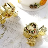 Efavormart 12 Pack - 4" Gold Fillable Heart Carriage Favor Candy Boxes ...